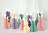 physical Bunny family Paper honeycomb party decoration set , Easter decor, birthday rabbit decorations baby shower, house warming gift, kids room Decopompoms