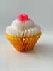 physical Cupcake birthday Paper honeycomb - 10cm birthday decorations Dessert Shop Display, Photo Booth Props, classroom, dessert table decorations Decopompoms