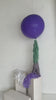 physical Lavender Giant balloon with violet and green paper fringe tail baby shower, wedding, birthday party balloon decorations paper tassel tail Decopompoms