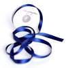 physical Navy blue double sided satin ribbon full roll 25m 6 / 12 mm dark blue Gift Wrap ribbon midnight blue Ribbon Gift Ribbon Decoration Wrapping Decopompoms
