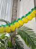 physical Paper Pineapple Banner Tropical Pineapple Garland Summer Pool Beach Banner for Tropical Hawaii Theme Baby Shower Birthday Party Supplies Decopompoms