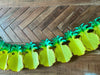 physical Paper Pineapple Banner Tropical Pineapple Garland Summer Pool Beach Banner for Tropical Hawaii Theme Baby Shower Birthday Party Supplies Decopompoms