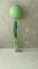 physical Sage green Giant balloon with green and cream paper fringe tail baby shower, wedding, birthday party balloon decorations paper tassel tail Decopompoms