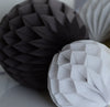 physical Shades of Grey tissue paper honeycomb party decoration ball set 3 boho Gray wedding decor set fall house warming gift birthday party decor Decopompoms