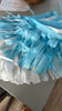 physical White and blue star shaped balloons with tassel tail ice winter wonderland birthday decorations- fully assembled ready to use Decopompoms