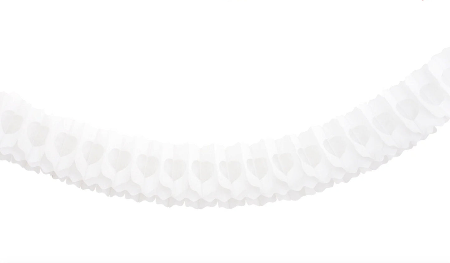 White Classic tissue Paper honeycomb Garland set 3PSC - 360cm / 11.8ft each wedding, birthday, baby shower decor, photo wall back drop