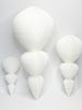 physical White Paper honeycomb ornaments decorations | paper baubles | white Christmas decor | various shapes | centrepieces Decopompoms