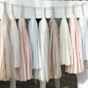 Dusty Blush and Nude Paper Tassel Garland – Handmade Party Decor for Weddings, Baby Showers, Birthdays & Nursery Decorations