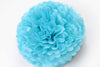 Bright Turquoise Tissue Paper Pom Pom party decorations High quality Fluffiest Wedding Birthday Party Decor Handmade Paper Flowers