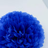 Paper pom pom in Parade blue party decorations royal blue 4th of July decor wedding Birthday party baby shower bridal shower paper flowers