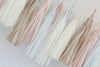 Custom colour paper tassel garland FULLY MADE Custom length wedding birthday party baby shower bridal shower decor party banner fringe decor