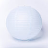 5 PSC light blue Paper lanterns with led light Tissue Paper Lantern Round Hanging Chinese Paper Lantern 12