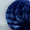 Shimmery navy blue paper honeycomb ball party decoration wedding Christmas paper ornament classic bridal shower decor housewarming gift