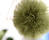 Olive green tulle pom poms party decorations, moss green Large tulle balls, wedding, birthday party, centrepiece, boho party decor