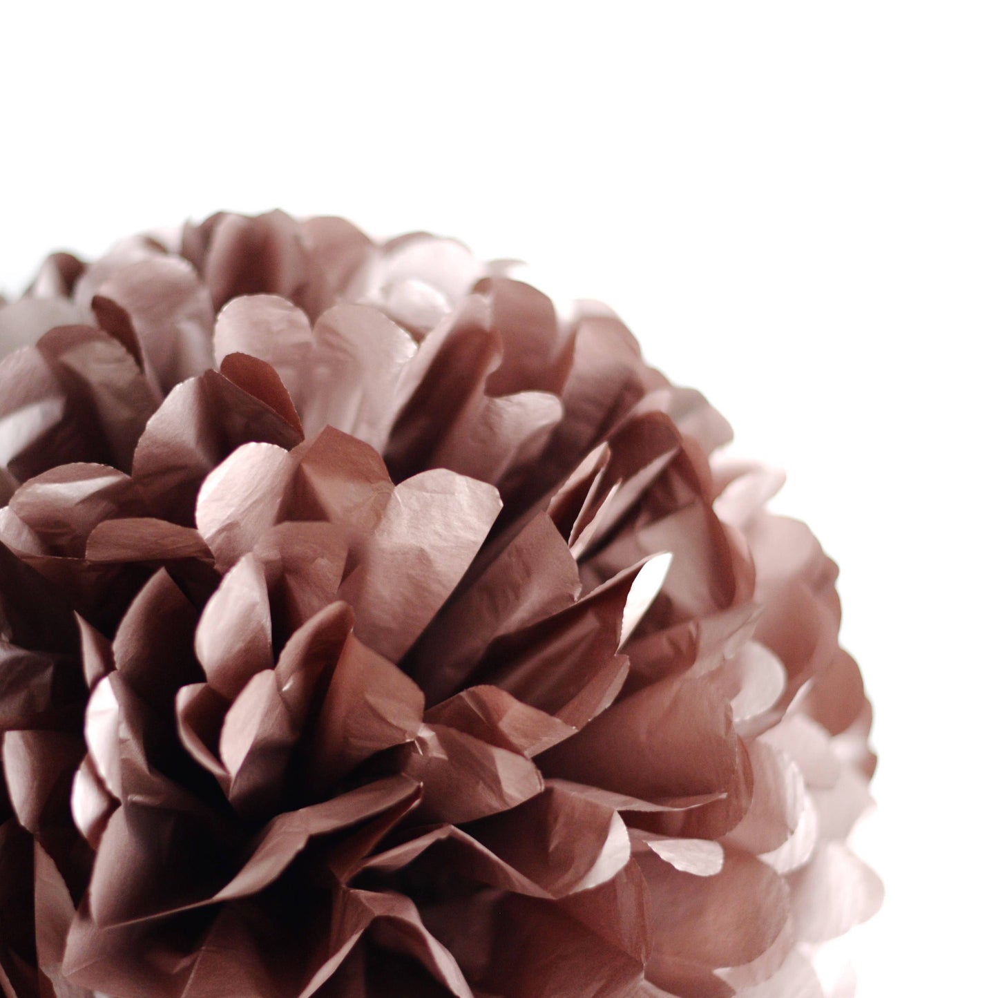 Metallic rose gold tissue paper pompom | paper flowers | Shimmer paper decor
