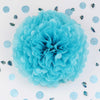 Bright Turquoise Tissue Paper Pom Pom party decorations High quality Fluffiest Wedding Birthday Party Decor Handmade Paper Flowers