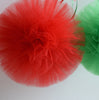Dark red tulle pom pom party decorations, nursery decor, kids room, birthday, wedding party hanging decorations, red centrepiece
