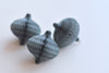 Grey mini paper honeycomb baubles party decorations - set of 5 Christmas, birthday party, wedding, baby shower, event decor home decor gift