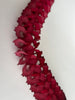Burgundy Tissue Paper Honeycomb Garland - 11.8ft (360cm) Reusable, Eco-Friendly Party Decoration for Weddings, Birthdays, Baby Showers