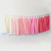 OMBRE PINK paper Tassel Garland birthday party bunting fully made wedding decor backdrop girls 1st birthday baby shower ideas bridal showe