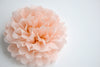 Blush pink Tissue paper pom pom party decorations rose pink paper flowers boho wedding, baby shower, birthday, tea party, garden party decor
