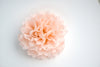 Blush pink Tissue paper pom pom party decorations rose pink paper flowers boho wedding, baby shower, birthday, tea party, garden party decor