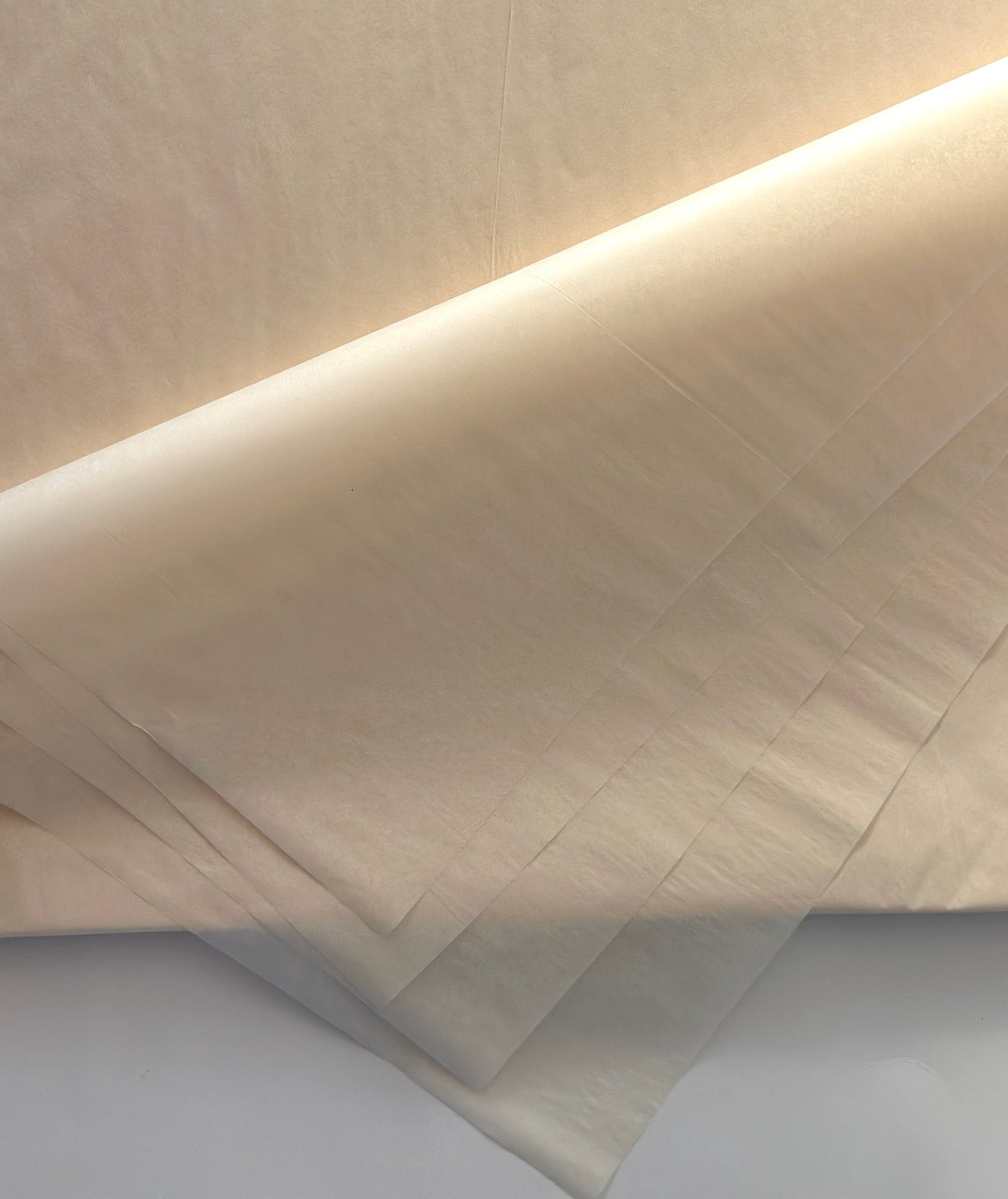 French vanilla tissue paper sheets set | Acid free French vanilla gift wrapping paper 20x30 inch