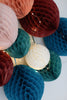 Peacock honeycomb ball party decoration in various sizes boho wedding birthday party baby shower bridal shower decor Christmas office shop
