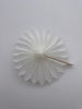 White Mini paper fans 5 fans set Christmas tree decorations Holiday home baby shower Wedding birthday party table window decorations