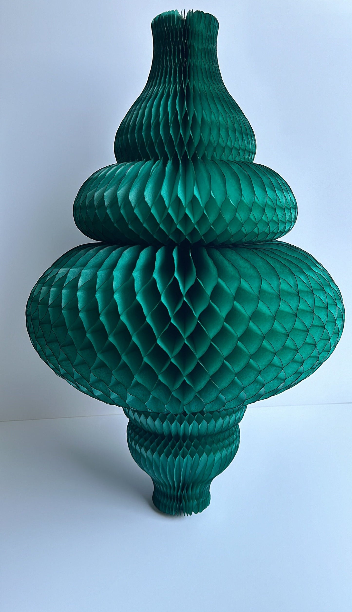 Huge Teal Paper Honeycomb Ornaments 67cm (26") Party Decorations, Christmas, New Year, Wedding, Shop displays, and Event Decor eco friendly