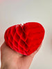 Paper heart honeycomb Hanging paper decorations 3x10 cm pink red white Heart Valentines day Wedding decor party favor mothers day gift