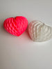 Paper heart honeycomb Hanging paper decorations 3x10 cm pink red white Heart Valentines day Wedding decor party favor mothers day gift