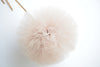 Tan Tulle Pom Pom party decorations various sizes neutral wedding baby shower nursery room birthday party summer tea party decorations