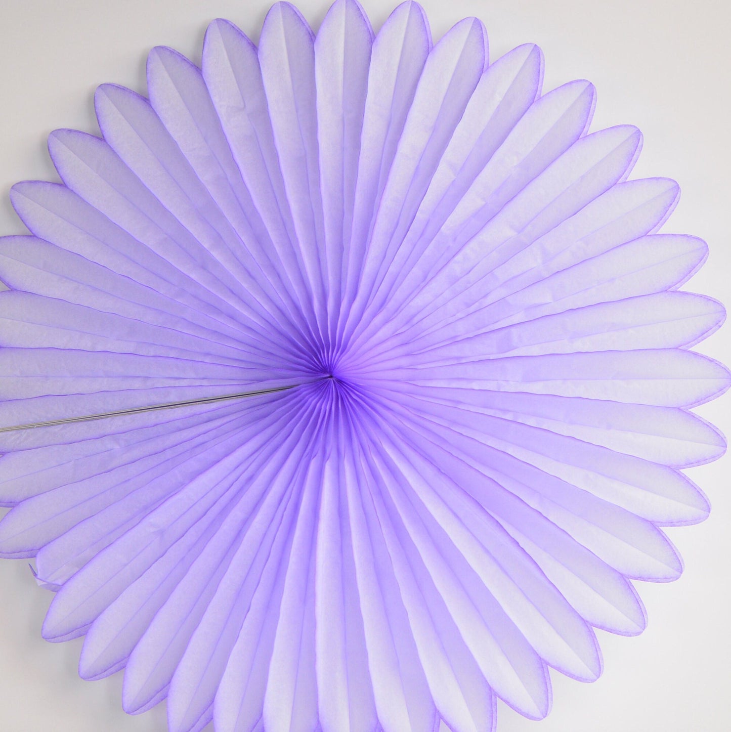 Huge lavender paper Fan 67cm / 26" Decorative paper Fan lilac wedding birthday partyPaper Decor photo wall, backdrop eco friendly
