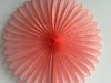 Huge coral rose paper Fan 67cm / 26