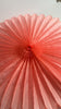 Huge coral rose paper Fan 67cm / 26