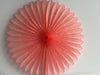 Huge coral rose paper Fan 67cm / 26