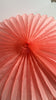 Huge coral rose paper Fan 67cm / 26