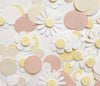 Daisy Flower Paper Confetti Wedding Table Birthday Party Gift Box Paper Flowers 15g floral Style Confetti blush, ivory, white, yellow