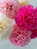 Handmade Hot Pink Tissue Paper Pom-Poms – Fluffy Party & Event Decor | Wedding, Baby Shower, Birthday, Eco-Friendly Decorations