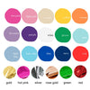 Fringe backdrop colour options chart for streamer wall decorations