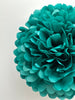 Teal tissue paper pom pom party decorations- various sizes- wedding, Birthday party, hen party, bridal shower decor eco friendly decor gift