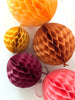 Burnt orange paper honeycomb ball party decorations burnt orange wedding birthday party Christmas fall home baby shower bridal shower decor