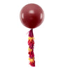 36” Giant Balloon with Tassel Tail – Mustard, Terracotta, Burgundy, Cranberry Fall Party Decor, Wedding, Baby Shower, Birthday Balloon eco