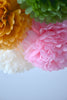 Bulk Set of 90 Tissue Paper Pom Poms - Mixed Sizes, Wedding Party Decorations - Choose your Colors - Handmade & Eco-Friendly Decor