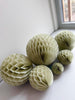 Dusty green paper honeycomb ball party decorations sage green wedding birthday party bridal shower Baby shower office eco friendly decor