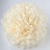 French Vanilla Tissue Paper Pom Poms – Handmade Fluffy Party Decor for Weddings, Baby Showers, Birthdays & Nursery Decorations