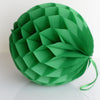 Kelly green paper honeycomb ball party decoration emerald wedding, forest birthday party, baby shower decor Christmas bauble eco friendly