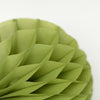 Moss green paper honeycomb party decoration ball | Various sizes green tea paper pom poms - wedding decorations, baby shower ideas