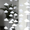 CLOUD / star / heart PAPER GARLAND - Stitched Paper Nursery Birthday Baptism Children party Decor Photo Prop wedding backdrop